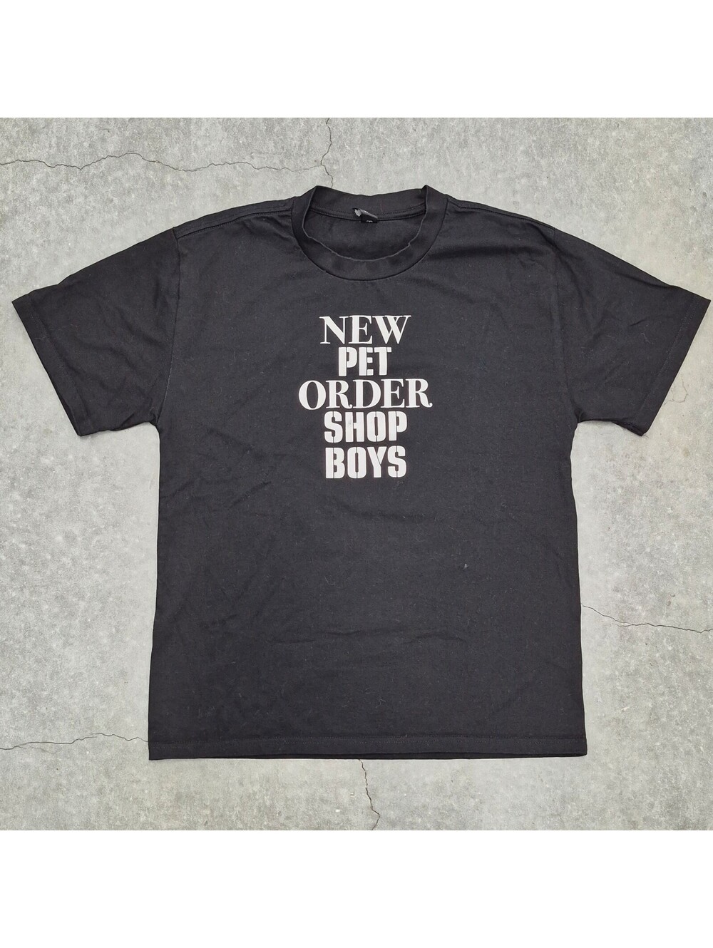 New Order Shop Boys Black T-Shirt